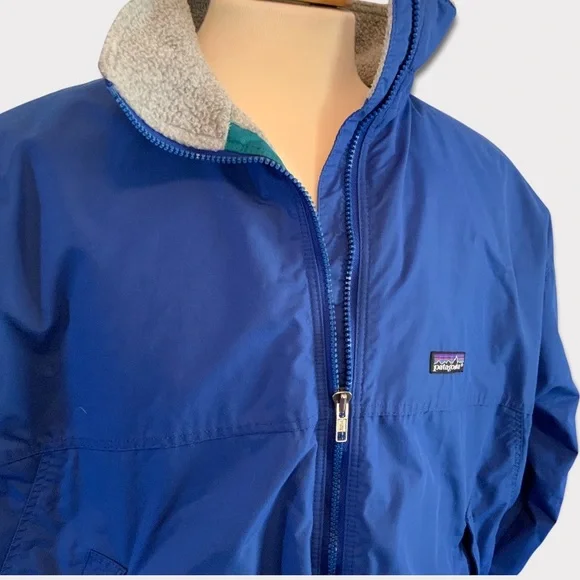Vintage Patagonia 1990 XL Color Block Jacket Made in the USA